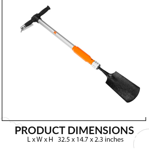 5-in-1 Pneumatic Multi-Function Tool (with Scraper, Shovel, and Chisel Attachments)