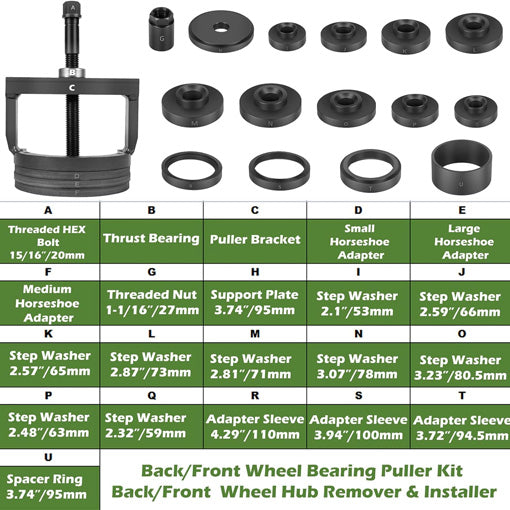 Wheel Hub & Bearing Remover & Installer Kit
