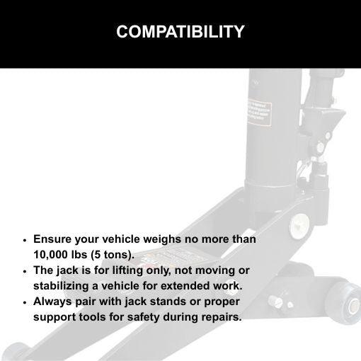 Dual Position Forklift Hydraulic Floor Jack