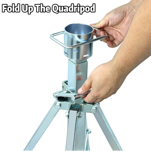5th-Wheel RV King Pin Quadripod Stabilizer