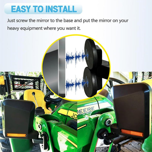 Universal Magnetic Tractor Side Mirrors with Blind Spot Mirror