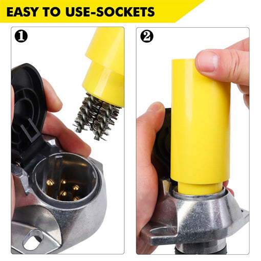 7 Pole Socket & Plug Trailer Connector Cleaner