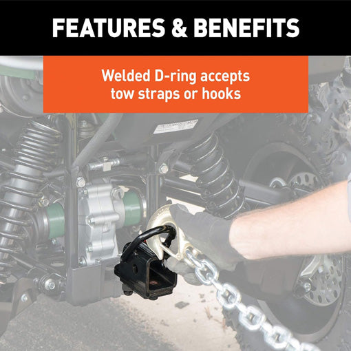 Bolt-On ATV/UTV Trailer Hitch Receiver Adapter