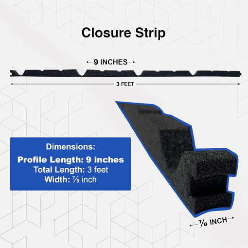 Metal Roof Foam Closure Strips