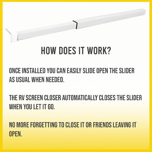RV Screen Door Automatic Slider Panel Closer