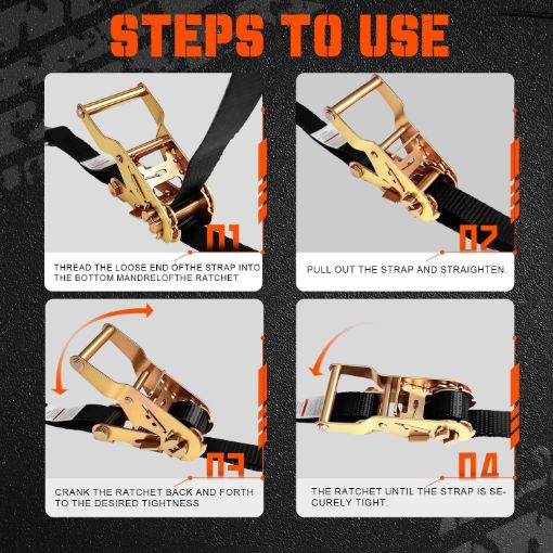 Ratcheting Center Ridge Strap Kit