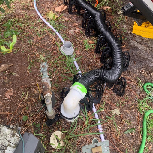 Universal RV Sewer Hose Adapter with Handle