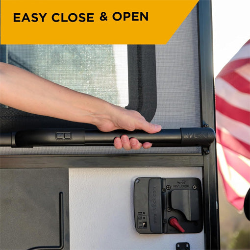 RV Screen Door Cross Bar with Quick Lock