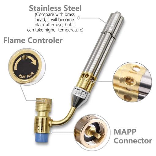 Triple Head Mapp/Propane Torch
