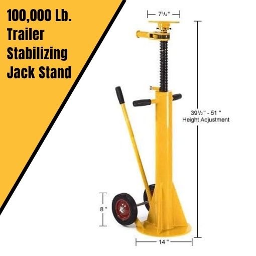100,000 Lb. Trailer Stabilizing Jack Stand