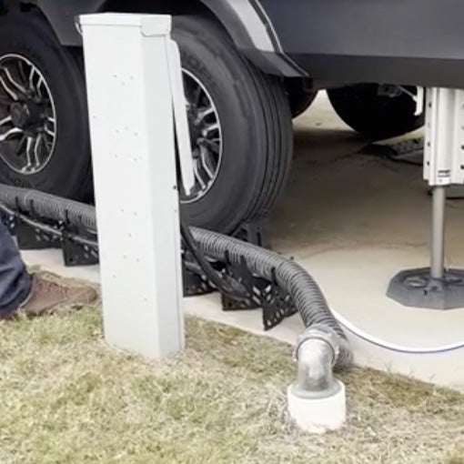 3-in-1 RV Sewer Hose, Water Hose, and Power Cord Support