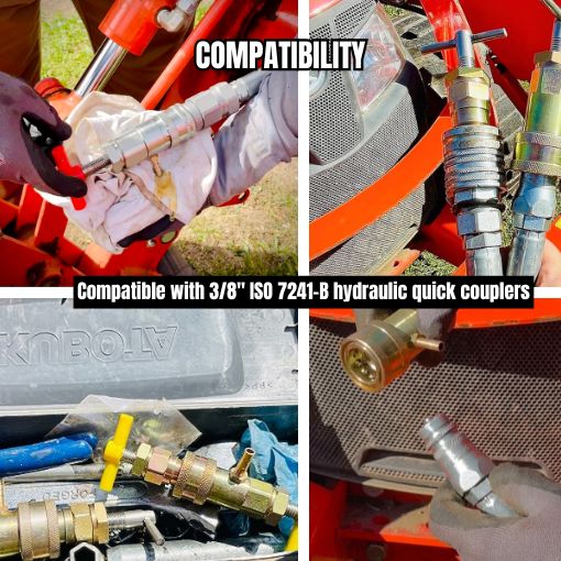 3/8-Inch Hydraulic Quick Coupling Pressure Decompression Tool