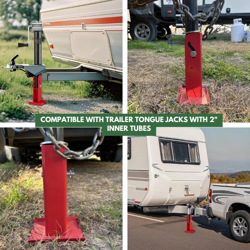 6-inch Auto-Flip Trailer Tongue Jack Foot Plate