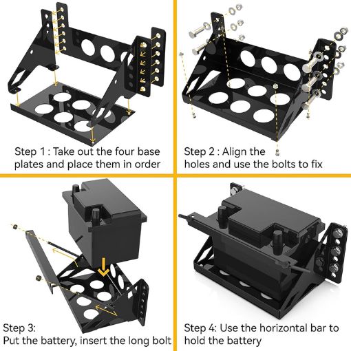 Bolt-on Battery Mounting Box Tray