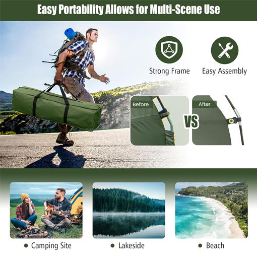 5-in-1 Tent Cot Combo With Awning