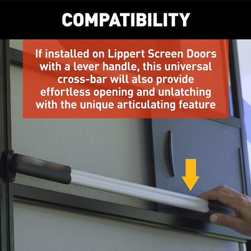 Screen Assist RV Screen Door Push Bar