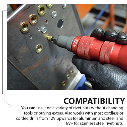 Rivet Nut Drill Adapter Kit