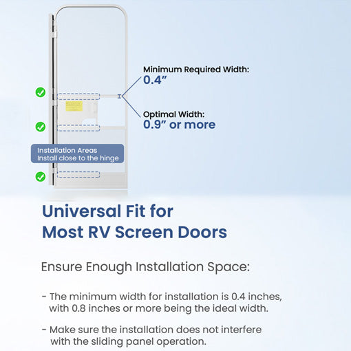 RV Automatic Screen Door Closer