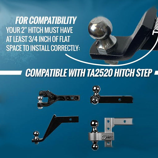 Hitch Step Fits Around 2" Trailer Hitch