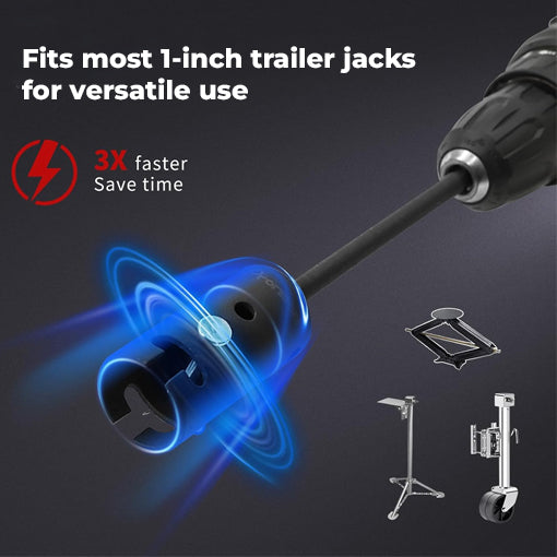 T-Shaped Grooves Trailer Jack Drill Adapter