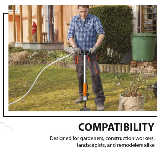 5-in-1 Pneumatic Multi-Function Tool (with Scraper, Shovel, and Chisel Attachments)