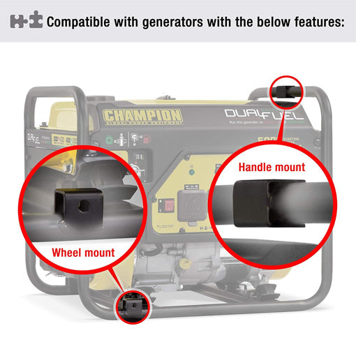 Never-Go-Flat Portable Generator Wheel Kit