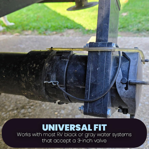 RV Waste Valve with Flexible Cable Extension Kit