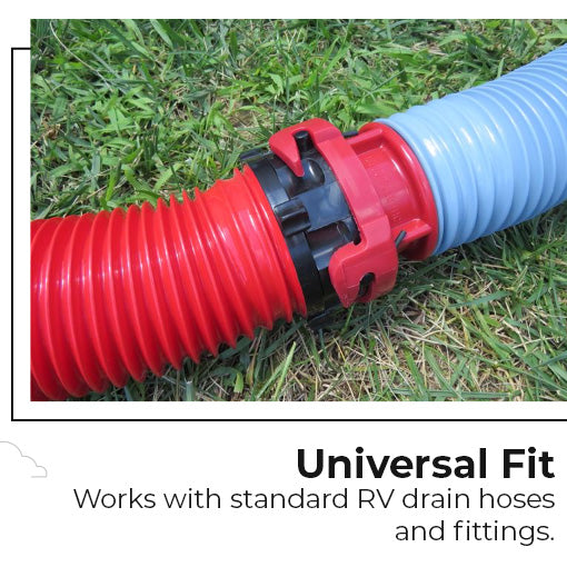RV Drain Hose Coupler Valve Adapter