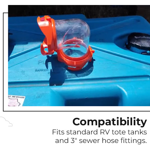 90-Degree RV Tote Tank Adapter
