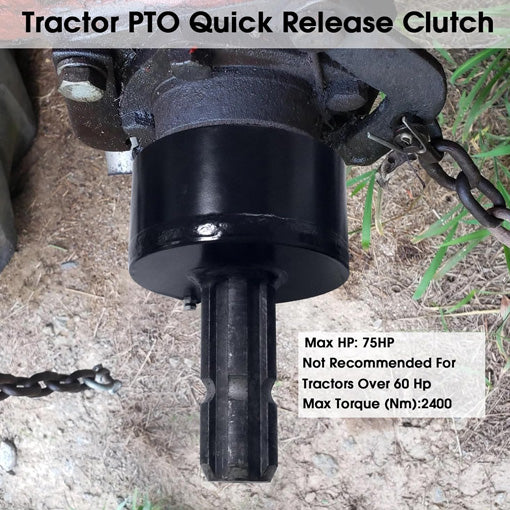 Quick Release Tractor PTO Clutch Over Running Coupler