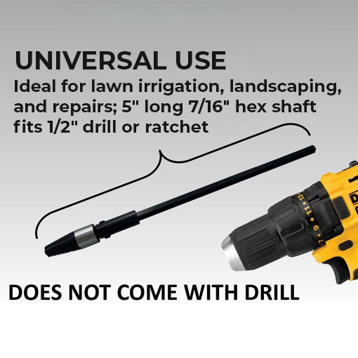 Drill Powered Pipe Nipple Fitting Extractor