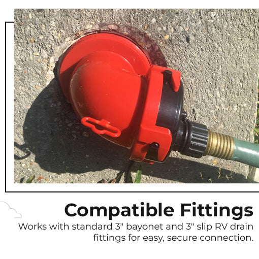 RV Gray Water Drain Adapter