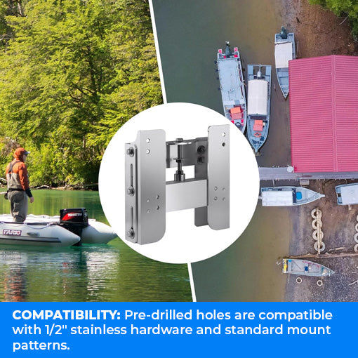 Adjustable Outboard Boat Plate