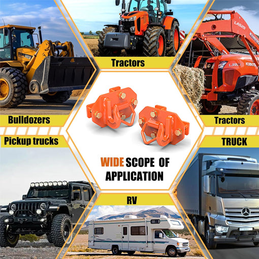 Tractor Bucket Hooks with Tie Down Ring