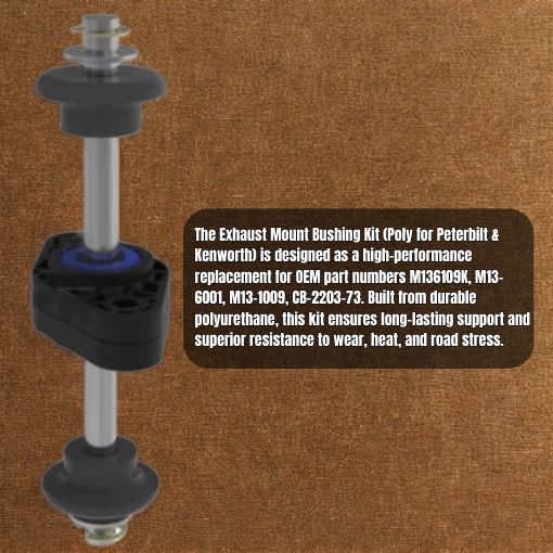 Exhaust Mount Bushing Kit (Poly for Peterbilt & Kenworth)