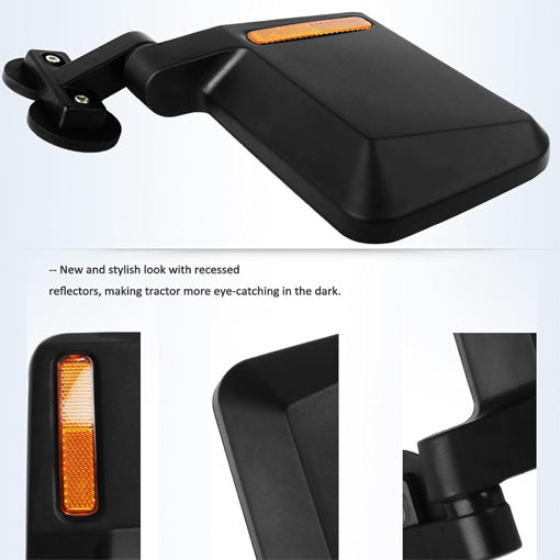 Universal Magnetic Tractor Side Mirrors with Blind Spot Mirror