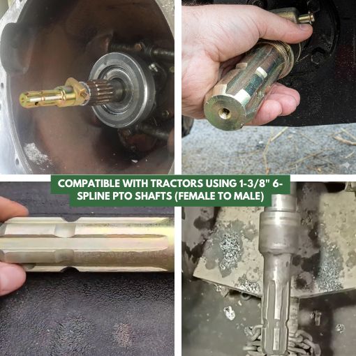Heavy Duty PTO Extension Quick Connect Adapter
