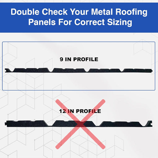 Metal Roof Foam Closure Strips