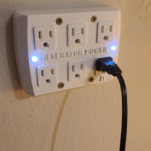 Portable Generator Through-The-Wall Transfer Kit