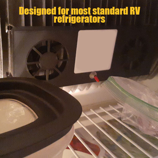 RV Refrigerator Fin Fan with Fridge Temperature Readout