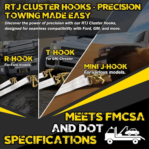 Tow Straps V Bridle with RTJ Cluster Hooks