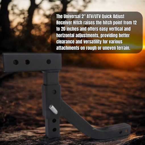 Universal 2" ATV/UTV Quick Adjust Receiver Hitch