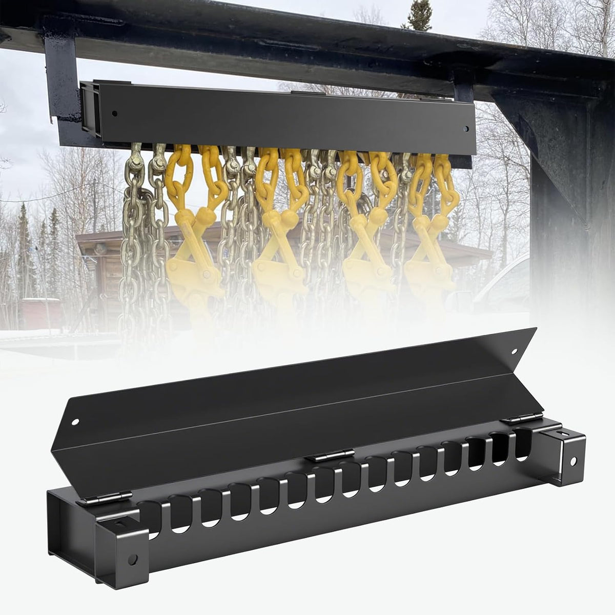 Heavy-Duty 24-Inch Bolt-On Trailer Chain Holder