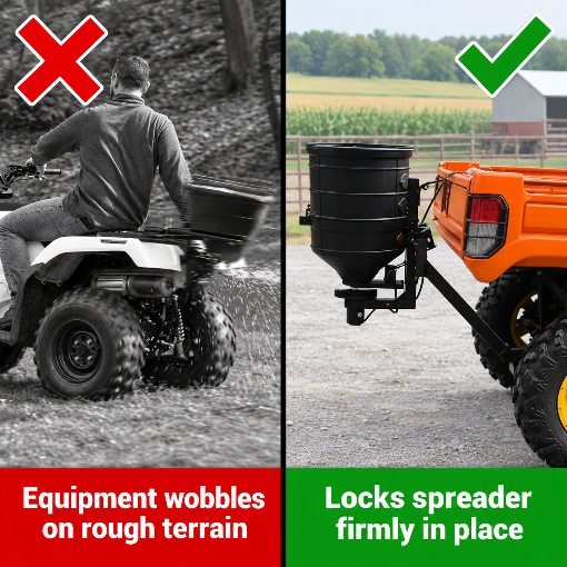 ATV/UTV Heavy-Duty Salt Spreader Hitch Mount
