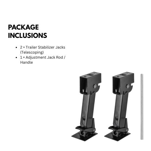2-Pack Telescoping Trailer Stabilizer Jacks