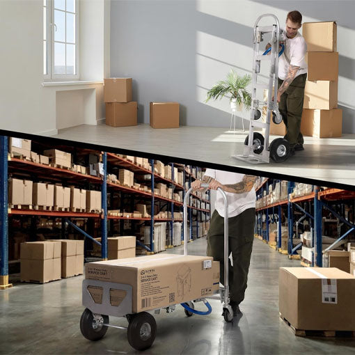 2-in-1 Aluminum Convertible Hand Truck