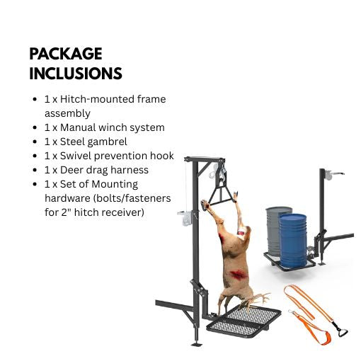 360-Degree Swivel Heavy Duty Hitch-Mounted Lifting System