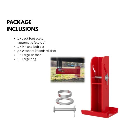 6-inch Auto-Flip Trailer Tongue Jack Foot Plate