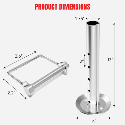 Adjustable Trailer Jack Drop Leg