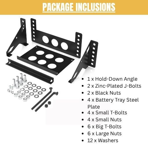 Bolt-on Battery Mounting Box Tray